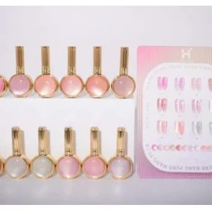 Hang Pure Nude Cat Eye Gel – 12 Colors  Free Magnet + Free Display