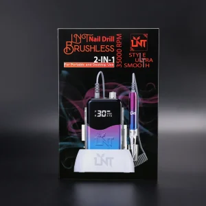 LNT Brushless Nail Drill 35000RPM ( Gradient Blue ) - Image 3
