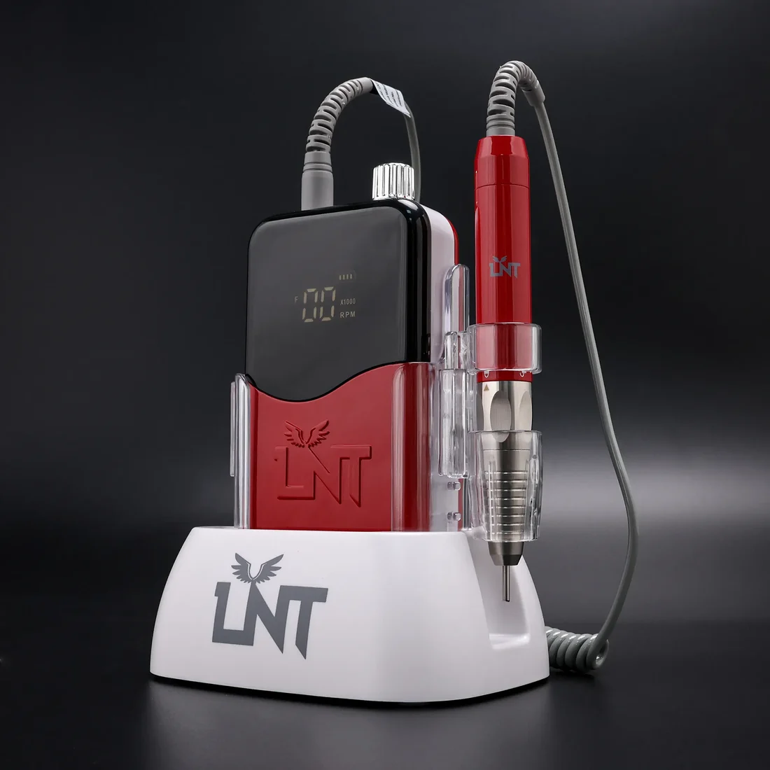 LNT Brushless Nail Drill 35000RPM ( RED ) - Image 3