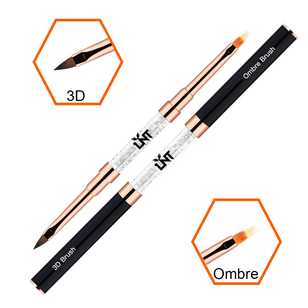 LNT- Double Head Art Brush ( Ombre – 3D )