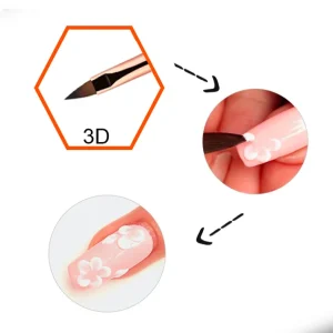 Alternative view of LNT- Double Head Art Brush ( Ombre – 3D )
