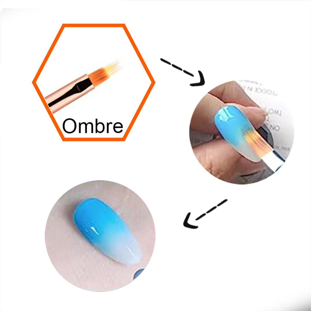 LNT- Double Head Art Brush ( Ombre – 3D ) - Image 3