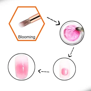 Alternative view of LNT- Double Head Nail Art Brush ( Blooming – Angle )
